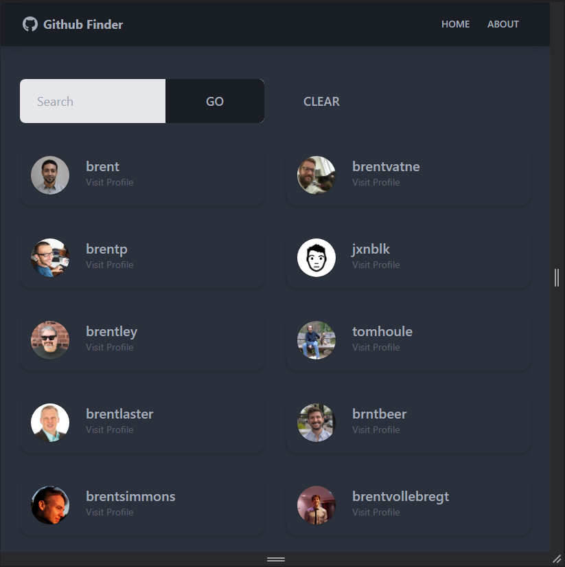 Github User Finder